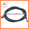 black nylon flexible weaved inlet wash machine hose